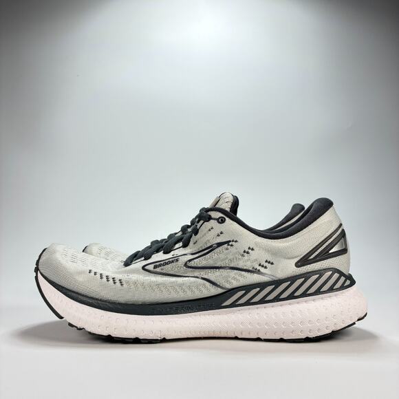 Brooks Glycerin GTS 19 Grey White Running Shoes 1203441D085 Women's Size 7.5 - Picture 4 of 10